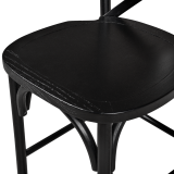 Stuhl CROSS-BACK WOOD BAR Schwarz