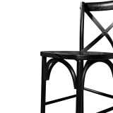 Stuhl CROSS-BACK WOOD BAR Schwarz