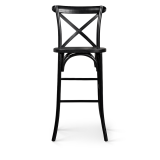 Stuhl CROSS-BACK WOOD BAR Schwarz