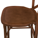 Barstuhl CROSS-BACK WOOD BAR Walnuss