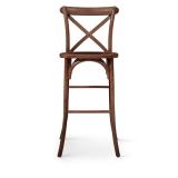 Barstuhl CROSS-BACK WOOD BAR Walnuss