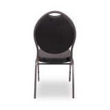 Stapelstühle / Bankettstühle HERMAN DELUXE schwarz Öko-Leder